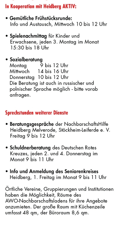 Regelmäßige Angebote